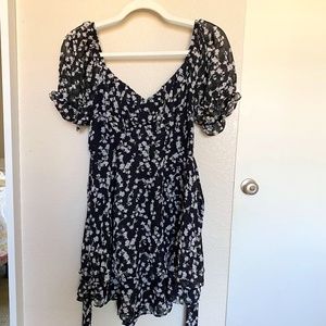 Black floral romper, small